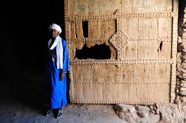 Portrait d'une ancienne porte d'un ksar