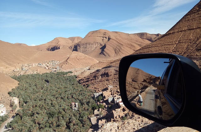 Paysage de l'anti-atlas canyon