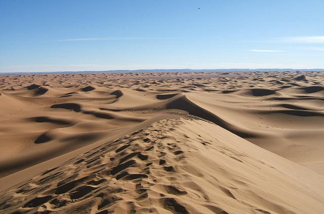 Les dunes de Chegaga dans le désert du Maroc