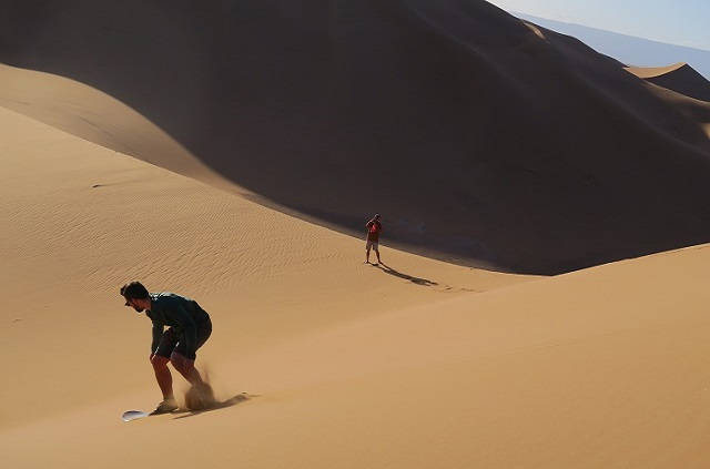 Surf sand dans le désert