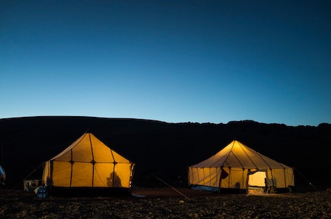 Bivouac randonnée atlas marocain