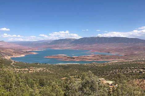 Vue sur lac Bin El Ouidane